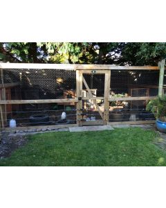 Battery Powered Electric Fence Protection for an Existing Poultry Pen