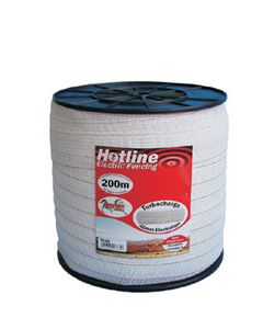 Value Plus Paddock Tape 200m by 40mm (white)