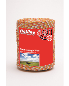 Supercharge 9-Strand Polywire 250m (orange and yellow)