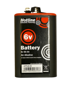 6v 50 amp/hr air alkaline for HLB25 Merlin & Raptor Energiser Range