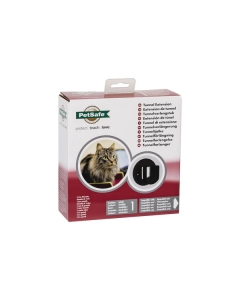 Tunnel extension for microchip and manual cat flap 